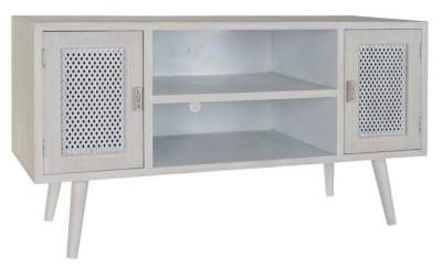 Modern White Wooden 110cm Tv Unit