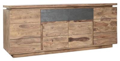 Alpine Sheesham 175cm Large Buffet Sideboard 4 Doors