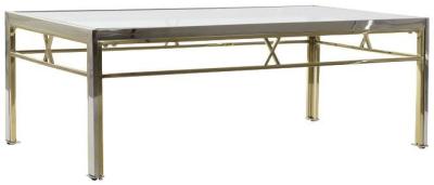 Modern Steel Glass Coffee Table