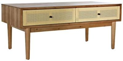 Product photograph of Balinese Brown Rattan Storage Coffee Table from Choice Furniture Superstore