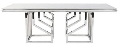 Chic White Steel Coffee Table