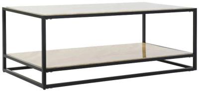 Modern Natural Steel Coffee Table