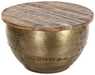 Loft Golden Mango Wood Round Coffee Table