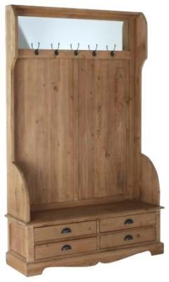 Product photograph of Alpine Brown Wooden Wide Clothes Rack from Choice Furniture Superstore