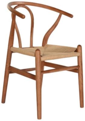 Set Of 2 Cottage Brown Fiber Wood Dining Chair