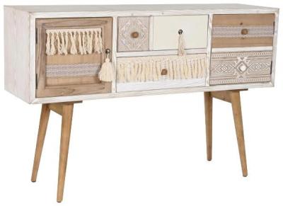 Alpine White Wooden 120cm Small Buffet Sideboard 2 Doors