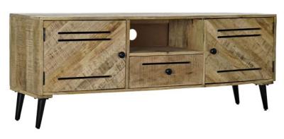 Cottage Brown Mango Wood 150cm Tv Unit