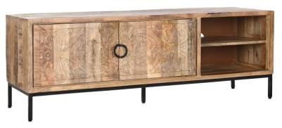 Natural Mango Wood 160cm Tv Unit