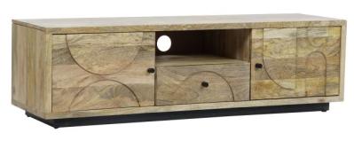 Scandi Mango Wood 140cm Tv Unit