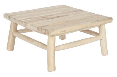 Product photograph of Balinese Natural Teak Square Coffee Table from Choice Furniture Superstore