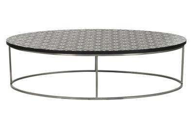 Product photograph of Black Bone Round 150cm Coffee Table from Choice Furniture Superstore