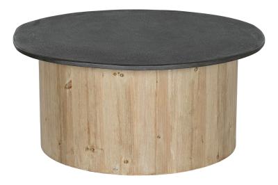 Product photograph of Loft Dark Brown Round Coffee Table from Choice Furniture Superstore