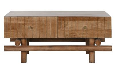 Modern Mango Wood Storage Coffee Table