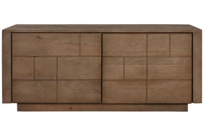 Modern Mango Wood 110cm Small 2 Door Sideboard