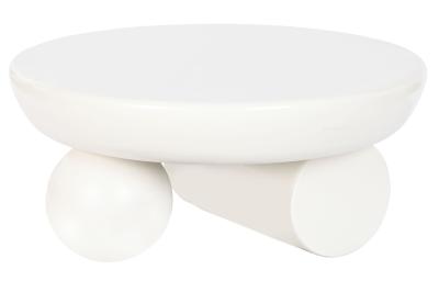 Product photograph of Modern Smooth White Wood Coffee Table from Choice Furniture Superstore