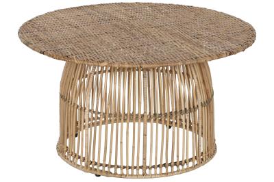 Product photograph of Tropical Natural Rattan Round Coffee Table from Choice Furniture Superstore