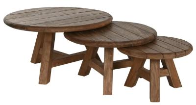 Reciclada Nest Of 3 Round Coffee Table