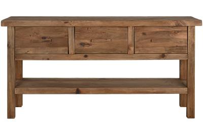 Alpine Recicled Wood 3 Drawer Console Table