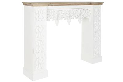 Arabian White Wood Console Table