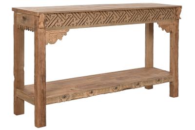 Product photograph of Natural 140cm Console Table from Choice Furniture Superstore