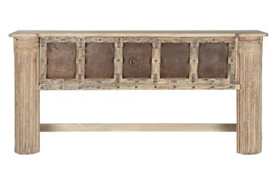 Product photograph of Teak Iron Large Console Table from Choice Furniture Superstore