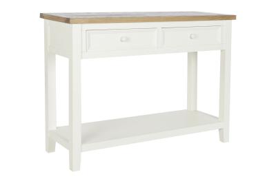 Product photograph of Traditional Beige 2 Drawer Console Table from Choice Furniture Superstore