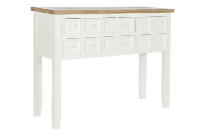 Product photograph of Traditional Beige Multi Drawer Console Table from Choice Furniture Superstore