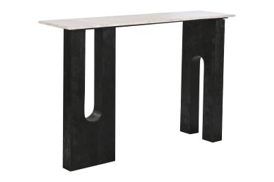 Product photograph of Urban White Marble Effect Console Table from Choice Furniture Superstore