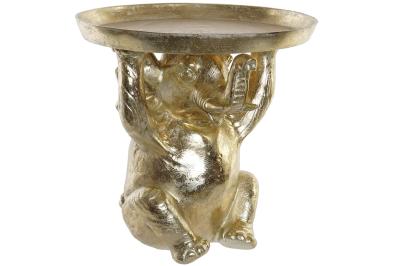 Product photograph of African Gold Elephant Side Table from Choice Furniture Superstore