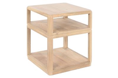 Scandi Mango Wood Square Side Table