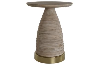 Product photograph of Modern Wooden Round Side Table from Choice Furniture Superstore