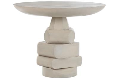 Product photograph of Indore White Mango Wood 2 Seater Round Pedestal Dining Table from Choice Furniture Superstore