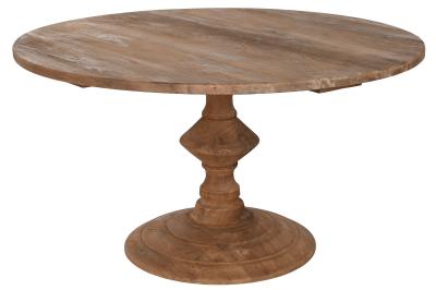 Product photograph of Redonda Natural 4 Seater Round Pedestal Dining Table from Choice Furniture Superstore