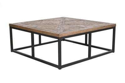 Product photograph of Shabby Wooden Square Coffee Table from Choice Furniture Superstore