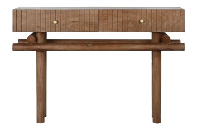 Product photograph of Balinese Mango Wood 2 Drawer Console Table from Choice Furniture Superstore