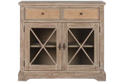 Product photograph of Balinese Rattan 100cm Small Sideboard - 2 Doors from Choice Furniture Superstore