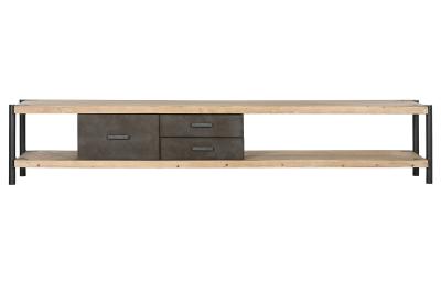 Product photograph of Loft Spruce Metal 200cm Tv Unit from Choice Furniture Superstore