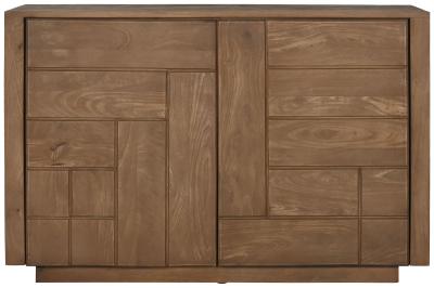 Product photograph of Modern Mango Wood 110cm Small Sideboard - 2 Doors from Choice Furniture Superstore