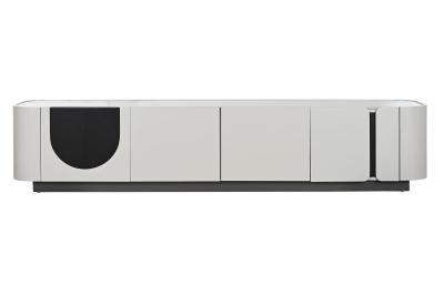 Product photograph of Modern White Marble 200cm Tv Unit from Choice Furniture Superstore