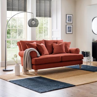 Arlan Vermillion Fabric 2 Seater Sofa