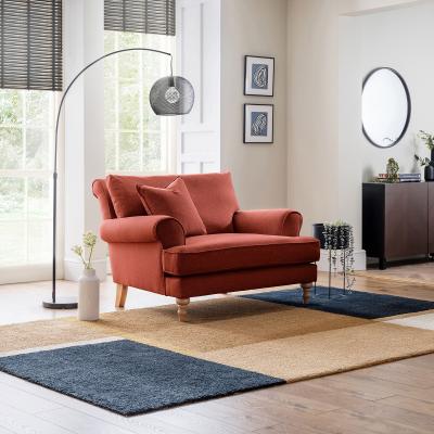 Arlan Vermillion Fabric Snuggle Armchair