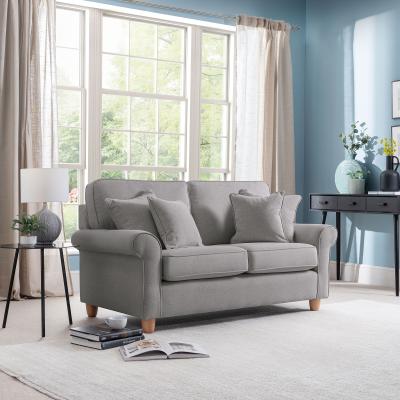 Carina Mushroom Fabric 2 Seater Sofa