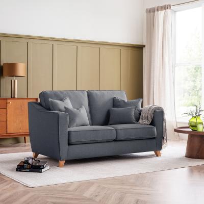 Linnet Denim Fabric 2 Seater Sofa