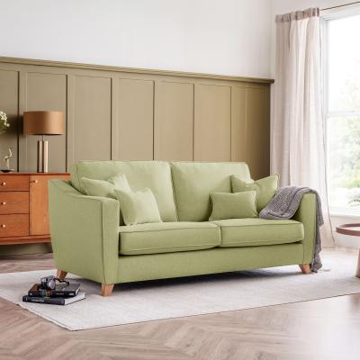 Linnet Sage Fabric 3 Seater Sofa