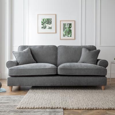 Marigot Charcoal Fabric 3 Seater Sofa