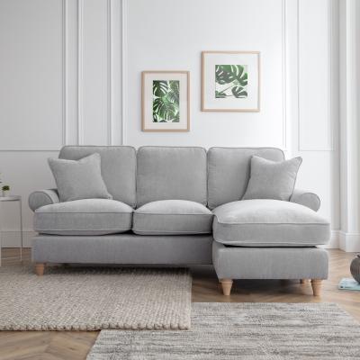 Marigot Ice Fabric Chaise Corner Sofa Rhf