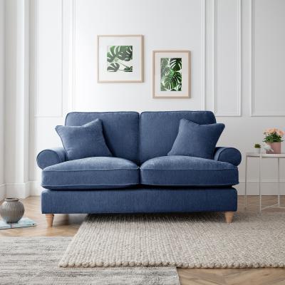 Marigot Navy Fabric 2 Seater Sofa