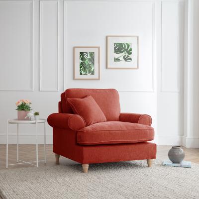 Manhattan Apricot Fabric Armchair