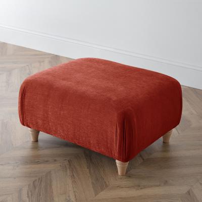 Manhattan Apricot Fabric Footstool