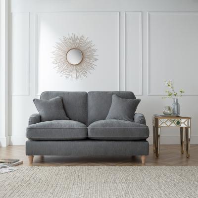 Manhattan Charcoal Fabric 2 Seater Sofa